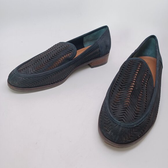 Lucky Brand Flats Black Camdyn Loafers Cut Out Leather Minimalist Womens 7.5 M - Picture 7 of 14